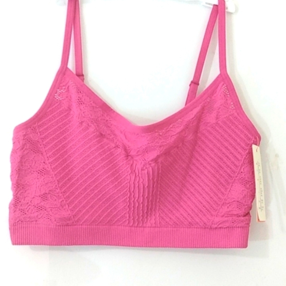 COLSIE PINK LACE TEXTURED CAMI SIZE XL 38DD-40D NWT